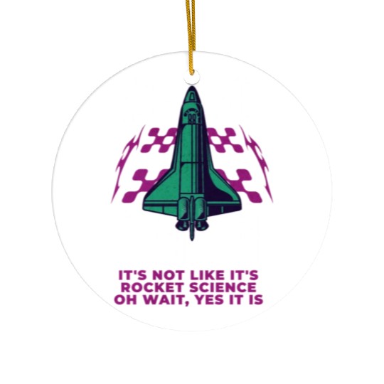 Cool Aerospace Engineer Rocket Scientist Space Ceramic Ornaments