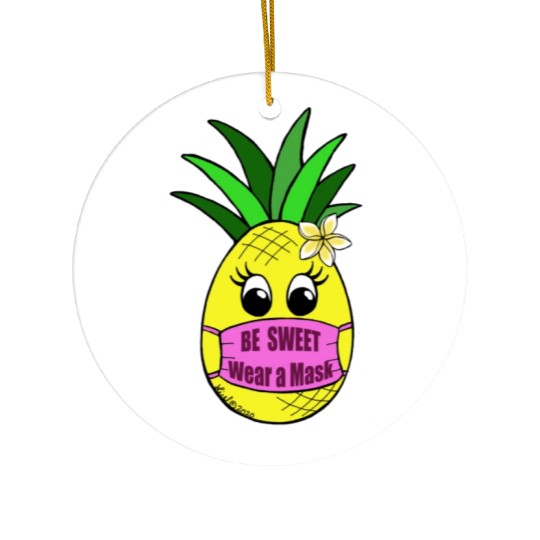 Sweet Pineapple Ceramic Ornaments