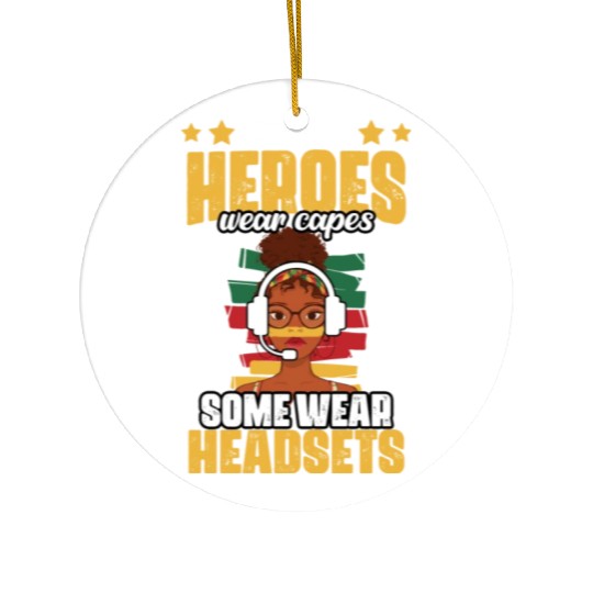 Not All Heroes Wear Capes Awesome Melanated Ceramic Ornaments