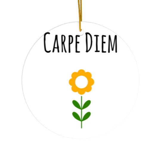Carpe Diem Inspirational Ceramic Ornaments