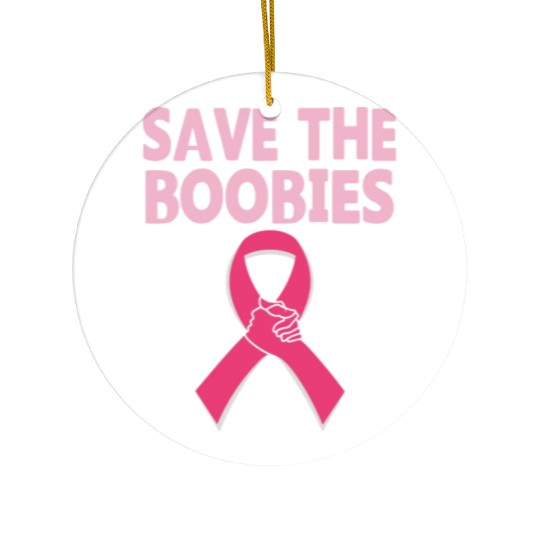 Save The Boobies Ceramic Ornaments