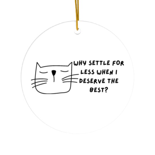 Cool Cat Meme Ceramic Ornaments