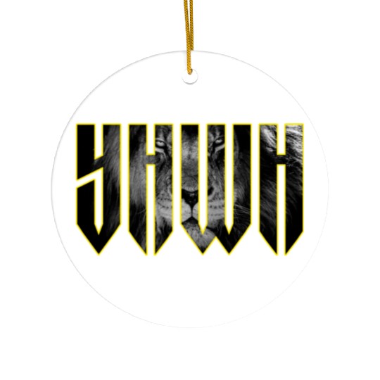 YHWH Yahweh Lion Christian Ceramic Ornaments