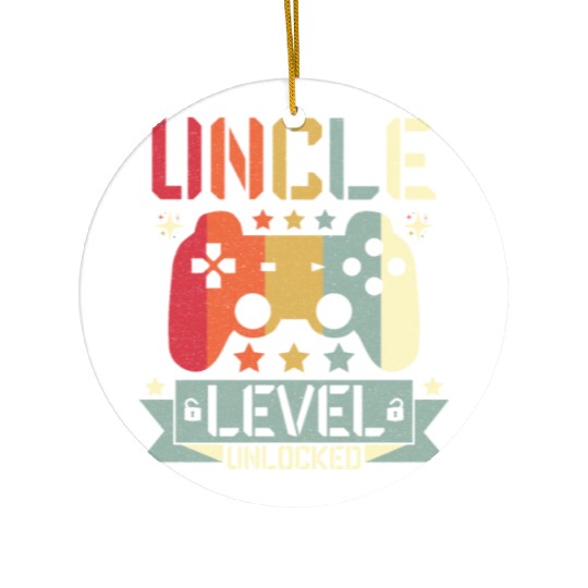 UNCLE LEVEL UNLOCKED Ceramic Ornaments