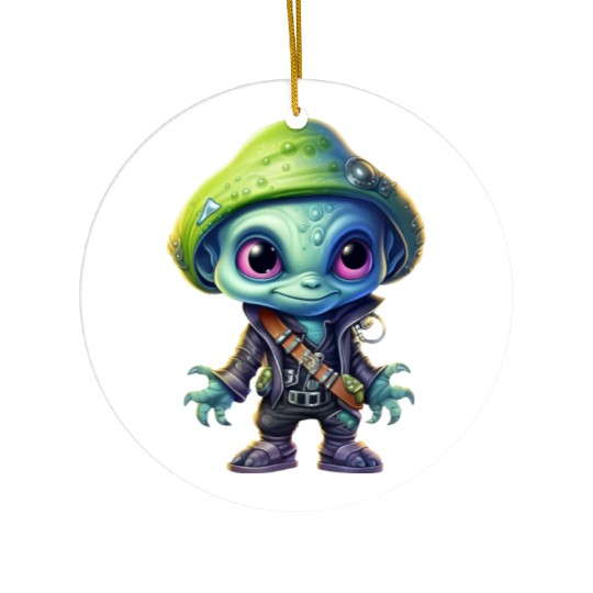 Alien Extraterrestrial Pirate Ceramic Ornaments