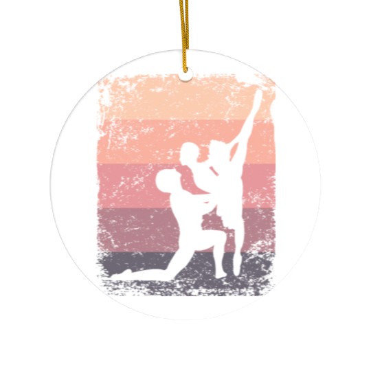 Ballet Dance Couple Vintage Ballerina Ceramic Ornaments