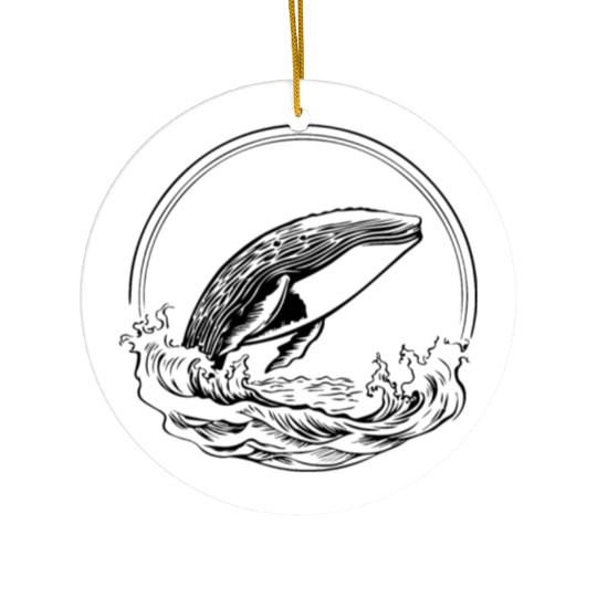 Whale Ocean Marine Ceramic Ornaments