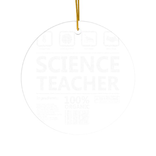 Creative Intelegent Science Chemistry Biology Ceramic Ornaments