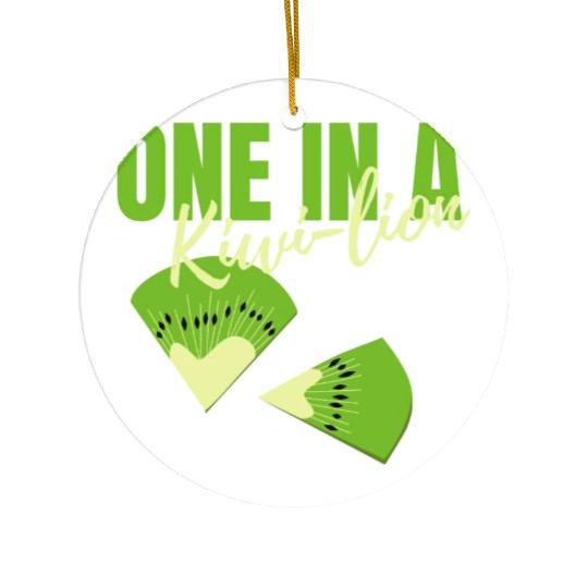One In A Kiwi Lion Ceramic Ornaments