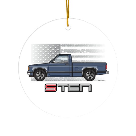 Usa Blue Grey Ceramic Ornaments