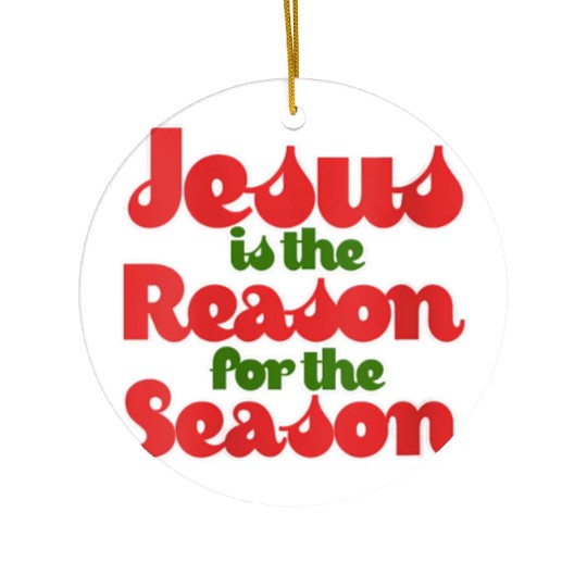 Jesus Is The Reason For The Season For Ceramic Ornaments