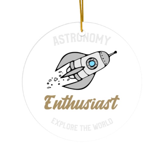 Astronomy Enthusiast - moon astronomy Ceramic Ornaments