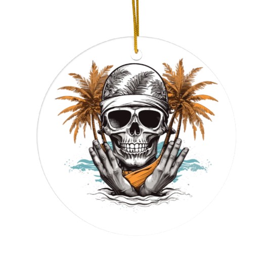 Summer paradise beach Ceramic Ornaments Design