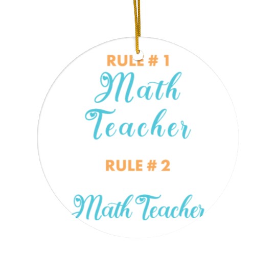 For Math Teacher Ceramic Ornaments