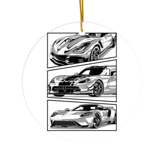 Fancy Super fast Car Ceramic Ornaments