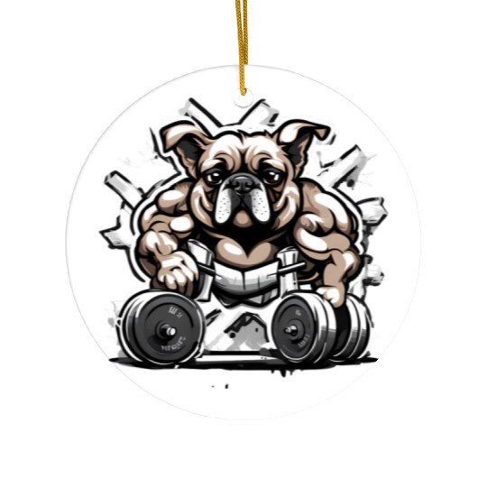 Elevate your workout game with our 'Gym Beast' Ceramic Ornaments