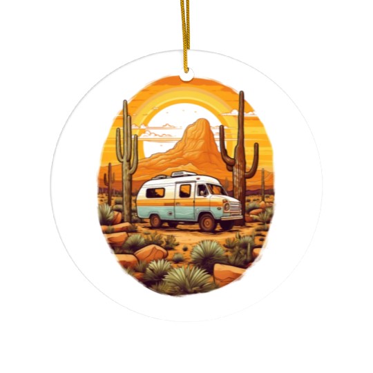 Nature, camping, freedom, independent, gift, Ceramic Ornaments