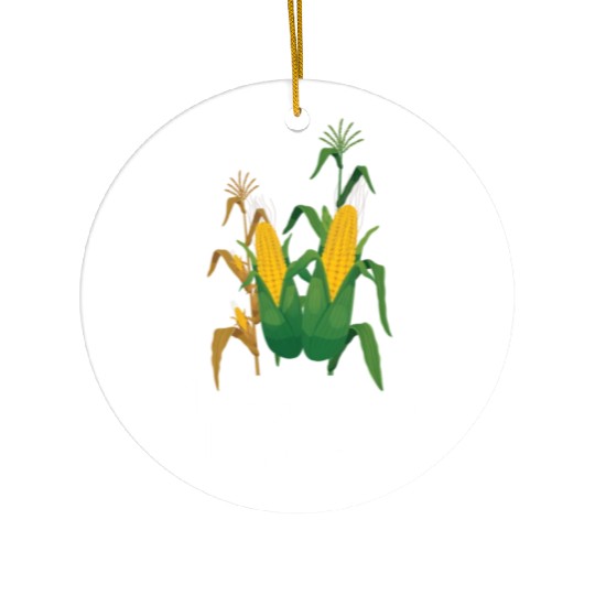 Corn Farmer Plant Grow Harvest Ceramic Ornaments