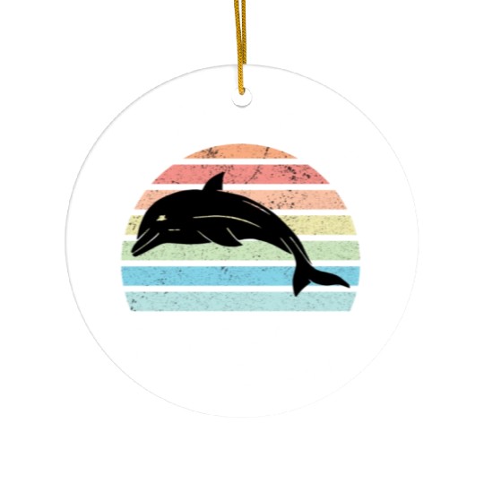 Save The Ocean Dolphin Ceramic Ornaments
