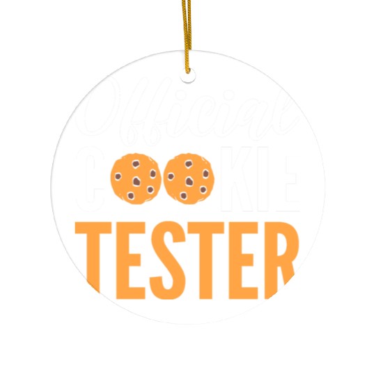 Official Cookie Tester Chef or Baker Gift Ceramic Ornaments