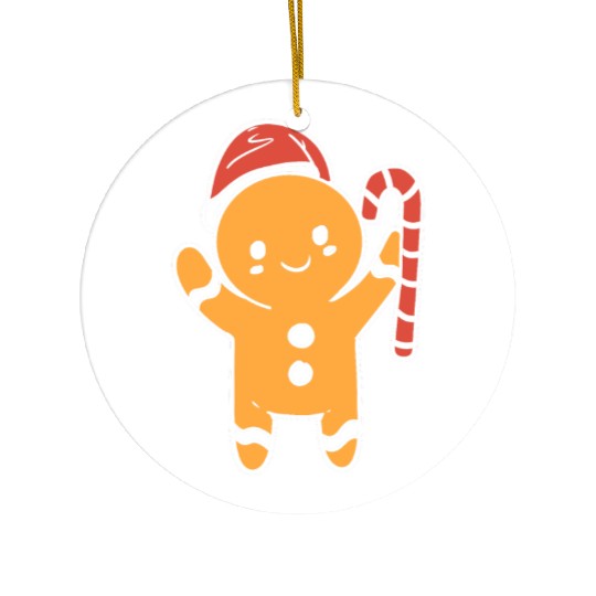 Gingerbread Cookie Baker Gift Ceramic Ornaments