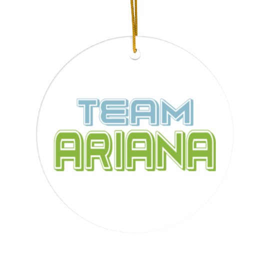 Show Support Be On Team Ariana Ceramic Ornaments