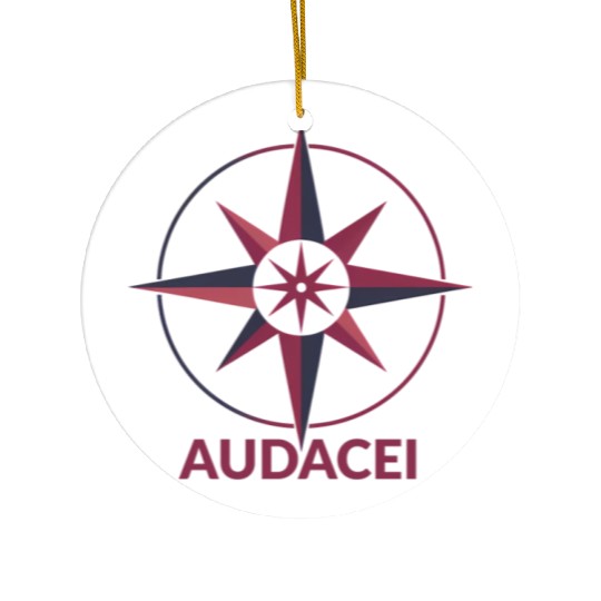 Courageous Evolution: Audacei Color Logo Ceramic Ornaments