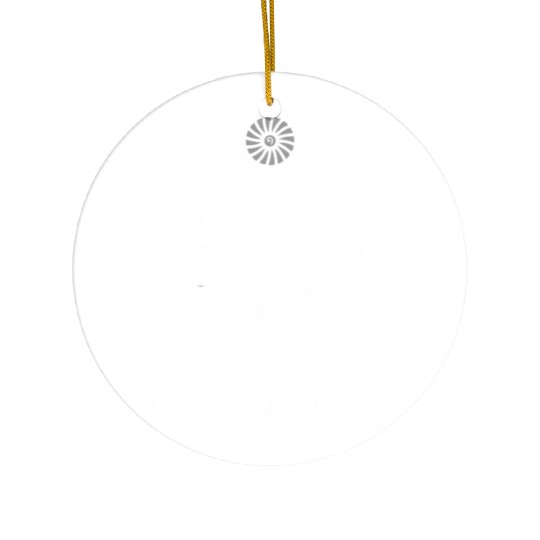 Jet Engine Mechanic Ceramic Ornaments