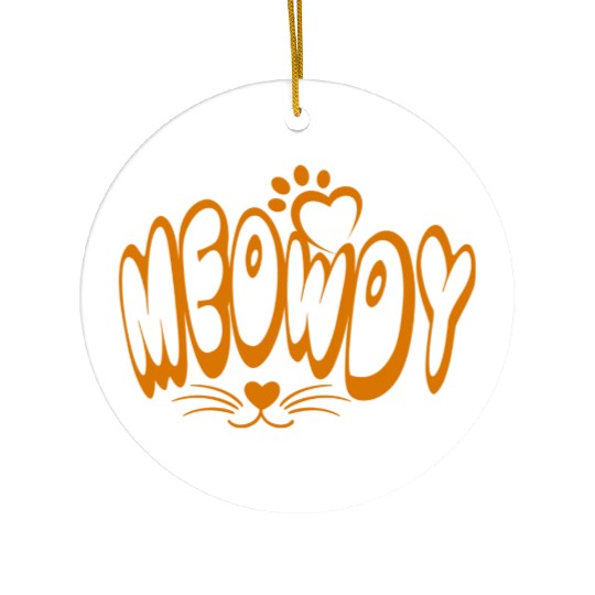 meowdy Ceramic Ornaments