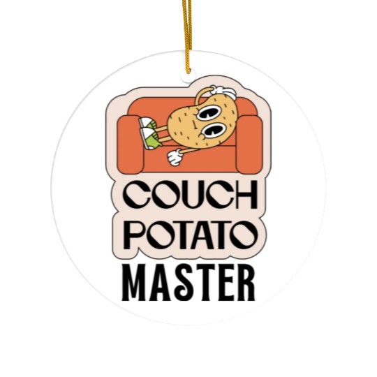 Couch Potato Master... Humor Ceramic Ornaments