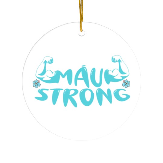 Pray for Lahaina Maui Hawaii Wildfire Support Ceramic Ornaments