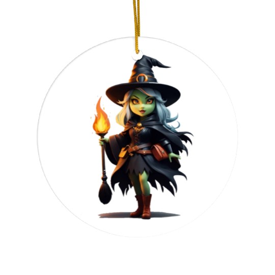 Wicked little witch Ceramic Ornaments