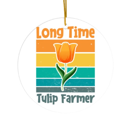 Tulip Gardening Farmer Ceramic Ornaments