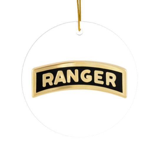 us army ranger tab enameled Ceramic Ornaments