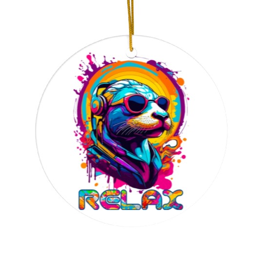 Relax Seal Ceramic Ornaments