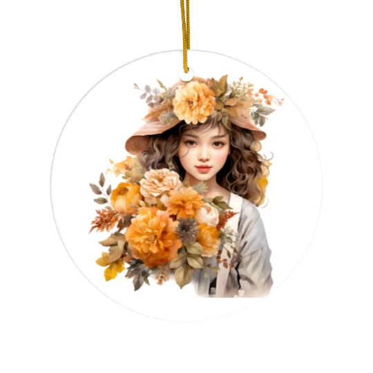 Wild Flowers Ceramic Ornaments Design - Funny gift