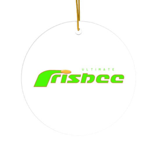 ultimate frisbee green Ceramic Ornaments