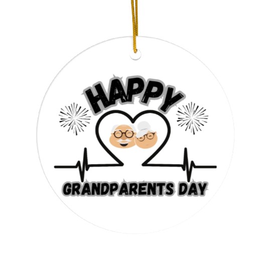 Happy Grandparents Day Ceramic Ornaments