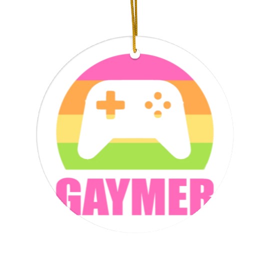 Gaymer Gamer And Nerd Gift Ceramic Ornaments