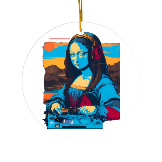 Dj Mona Lisa Ceramic Ornaments