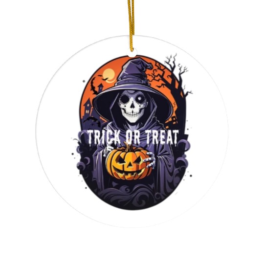Halloween : trick or treat Ceramic Ornaments