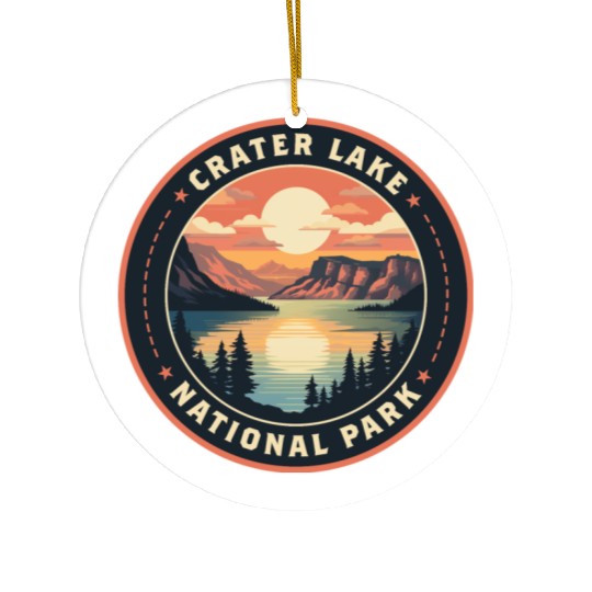 Crater Lake National Park Ceramic Ornaments