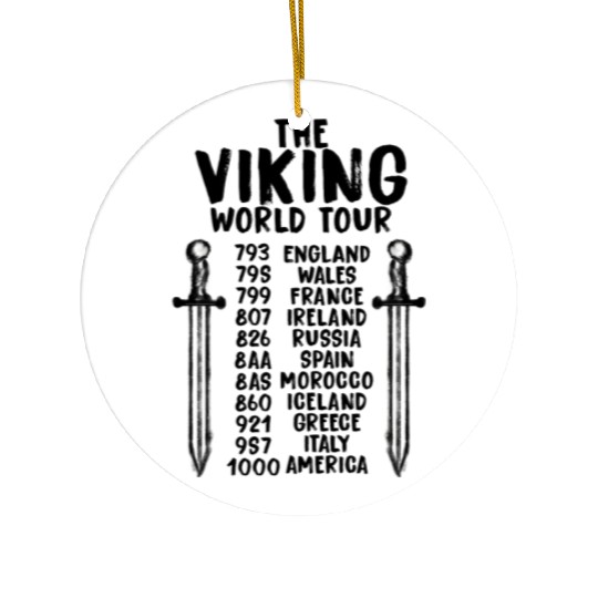 The Viking World Tour Ceramic Ornaments