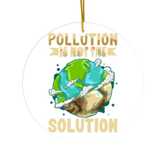 Climate Change Environmental Earth Day Planet Ceramic Ornaments
