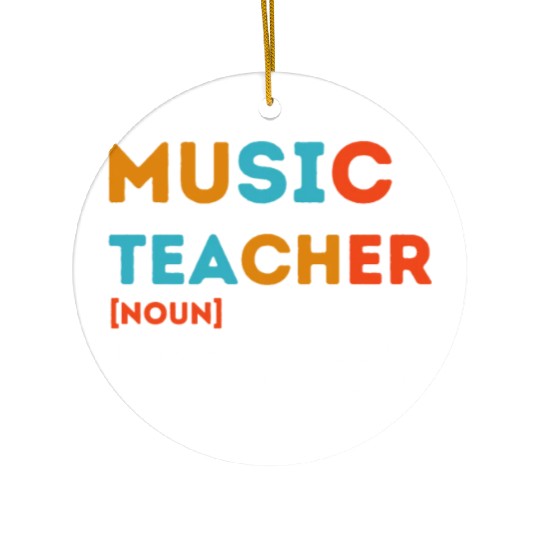 Music Teacher Like a Normal Teacher Only Way Coole Ceramic Ornaments