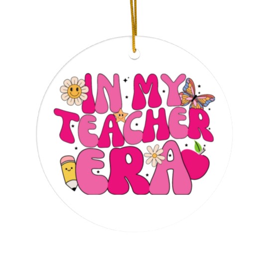 in my teacher Era Ceramic Ornaments