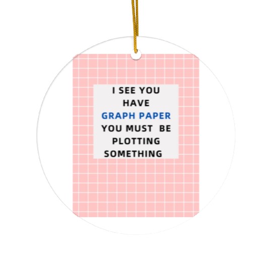 Funny Math Art For Men Women Mathematics Student Ceramic Ornaments