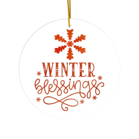 Snowflake Ceramic Ornaments