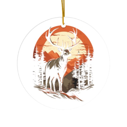 Camouflage Your Passion with a Deer Hunting Ceramic Ornaments