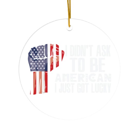 American Pride America US Flag Grown American Ceramic Ornaments